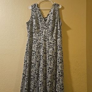 Grey and blue prom dress Candalite